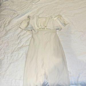 White strapless asos dress!!